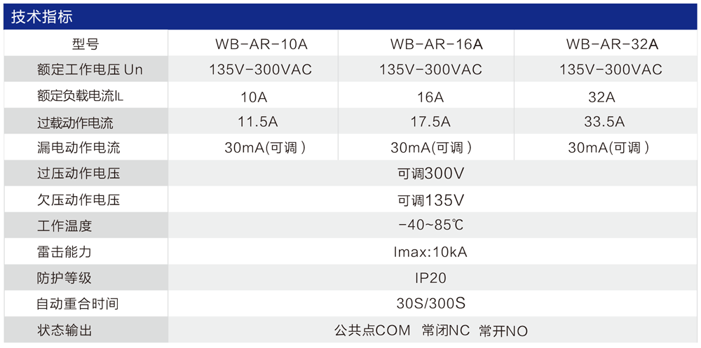 WB-AR系列 自动重合闸